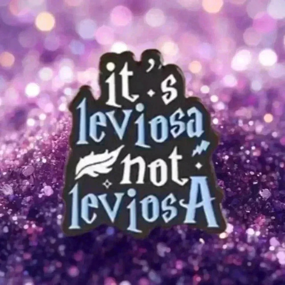 It's Leviosa, Not Leviosaa!' Enamel Pin – Iconic Harry Potter Quote Collectible - Picture 1 of 4